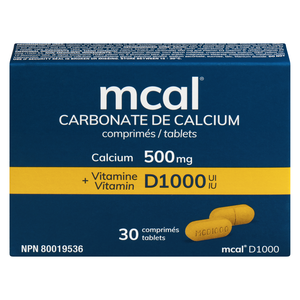 M CAL 500MG D1000        CO 30