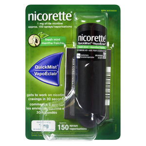 NICORETTE 1MG VAP/ECL MENT/FR 150