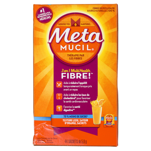 METAMUCIL S/SUCRE ORANGE SACH 44X5.8G