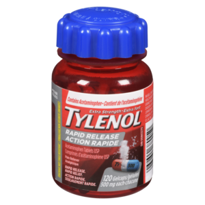 TYLENOL 500MG X/F ACT/RAP GEL120