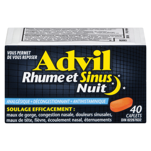 ADVIL RHUME & SINUS NUIT CAPLETS 40