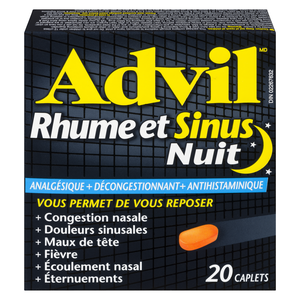 ADVIL RHUME & SINUS NUIT CAPLETS 20