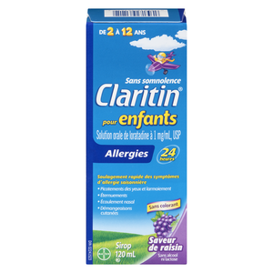 CLARITIN SIR ALLERG ENF RAISIN 120ML