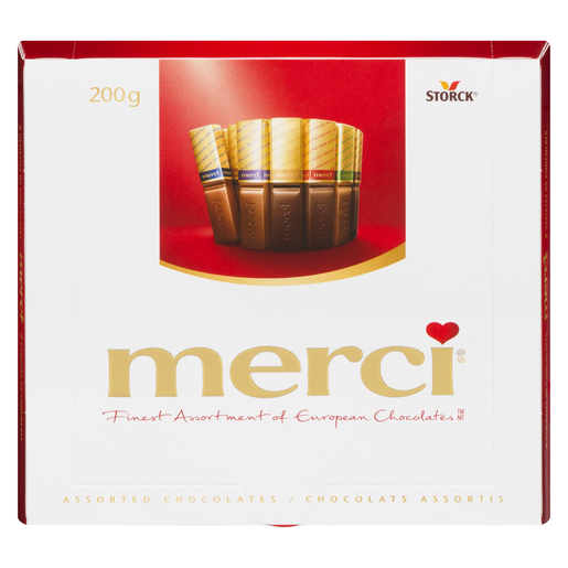 MERCI CHOCO FINS ASST 200G