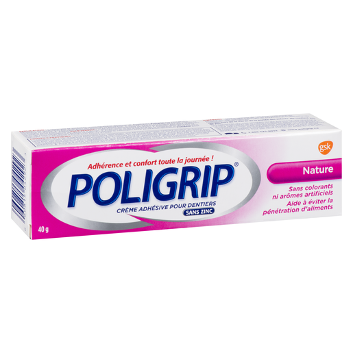 POLIGRIP CR ADH POUR DENTIERS NATURE 40G