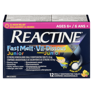 REACTINE JR FRUITS 12
