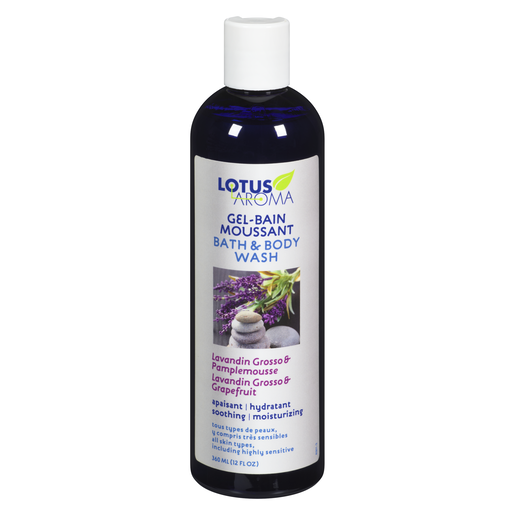 LOTUS AROMA B/MOUS GEL PAMPL/LAV 360ML