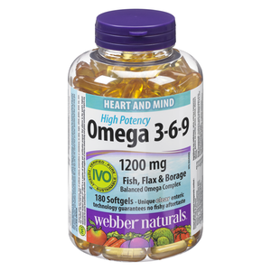 WEBBER OMEGA 369 1200MG GEL180