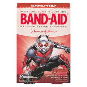 BAND-AID PANS AVENG/MARVEL ASST 20