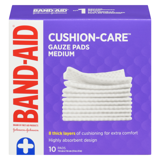 BAND-AID COMPR GAZE MOY 10