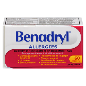 BENADRYL 25MG ALLERG CA 60