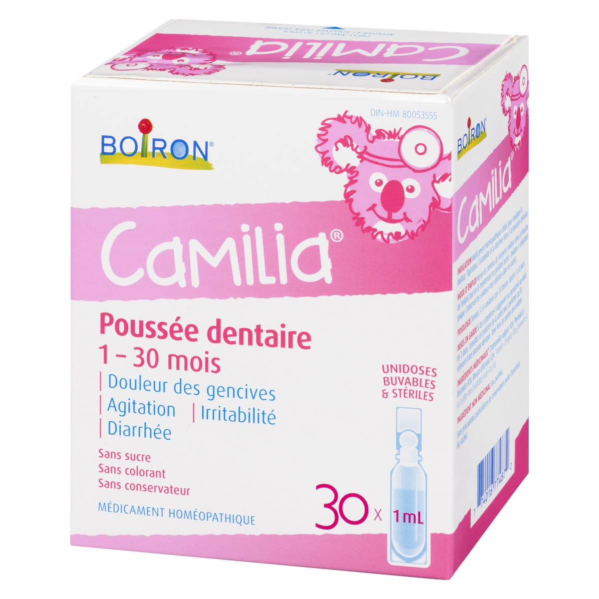Camilia de Boiron - Poussée dentaire de bébé 