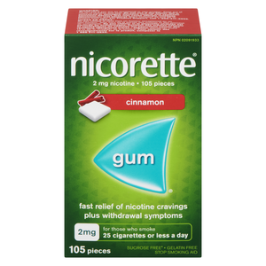 NICORETTE 2MG GOM CANNELLE 105