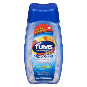TUMS SMOOTHIES FRUITS ASST 140