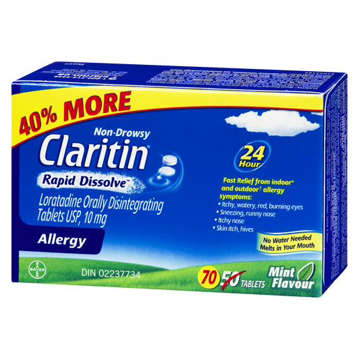 CLARITIN 10MG ALLERG ULT/FOND CO50+20