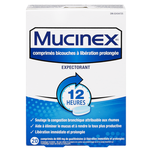 MUCINEX 600MG EXPECT 12HRS CO 20
