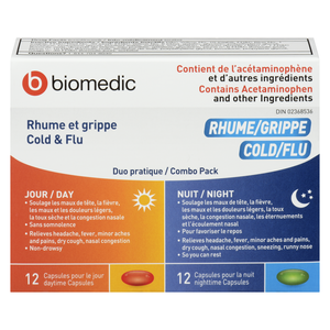 BIOMEDIC RHUME & GRIPPE JOUR/NUIT CA 24