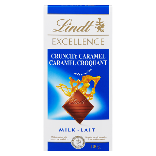 LINDT EXCEL CARA/CROQ LAIT 100G