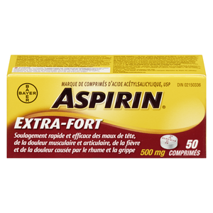ASPIRIN 500MG X/F CO50