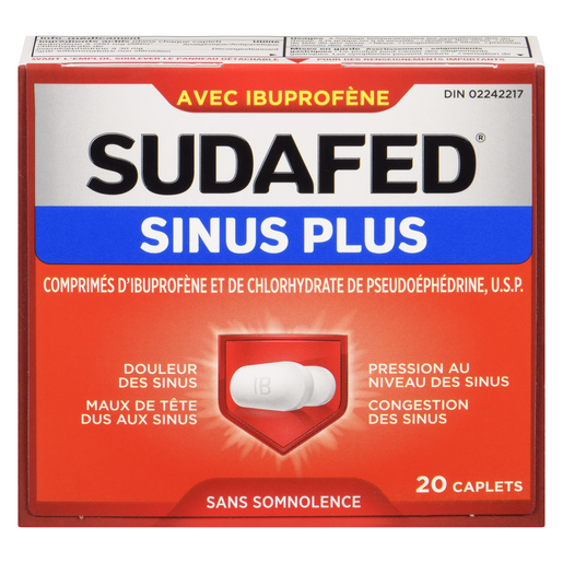 SUDAFED SIN PLUS CA 20