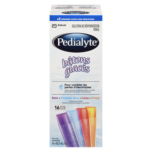 PEDIALYTE BAT GLACES ASST 16X62.5ML