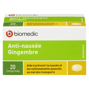 BIOMEDIC A/NAUSE GINGEMBRE CO 20