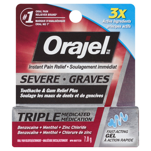 ORAJEL GEL MX DENTS GENCIVES 7G