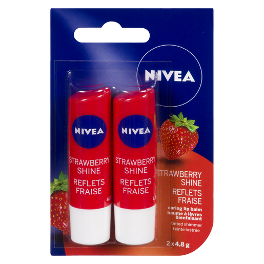 NIVEA BME/L REFLETS FRAISE 2X4.8G