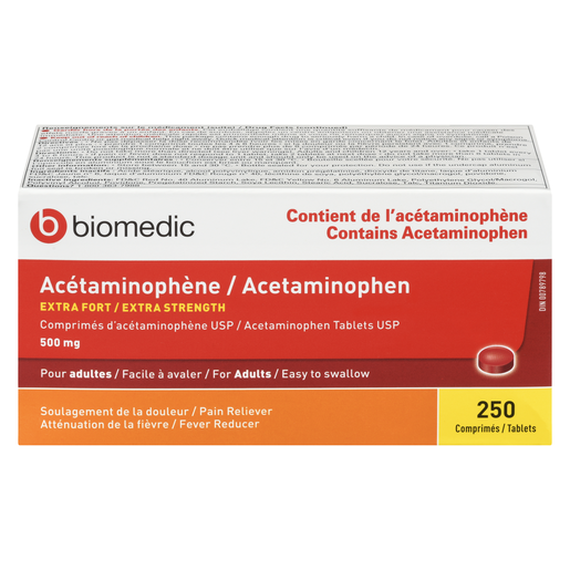 BIOMEDIC ACET 500MG F/A CO 250