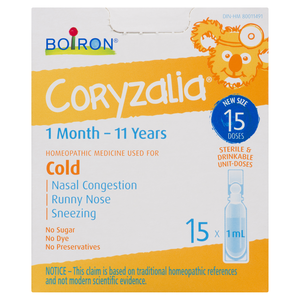 BOIRON CORYZALIA RHUME ENF 15X1ML