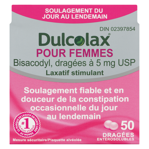 DULCOLAX 5MG FEM DRAGEES CO50