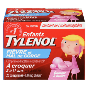 TYLENOL ENF FIEV/GORG GOM CO20