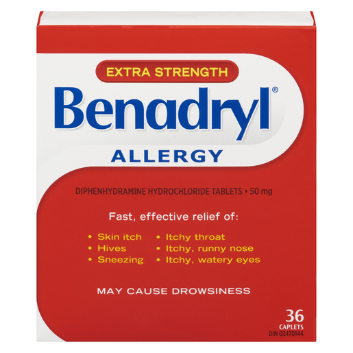 BENADRYL 50MG ALLERG X/PUISS CA 36