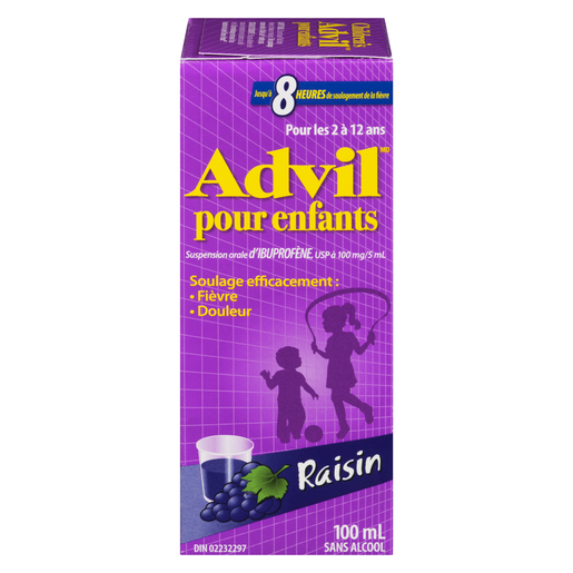 ADVIL ENF 100MG RAISIN 100ML