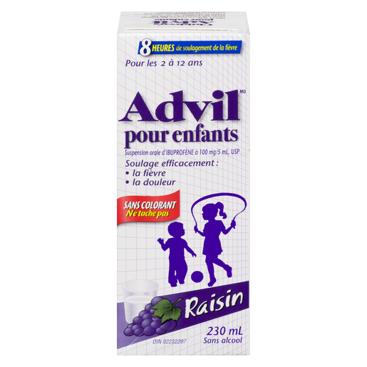 ADVIL ENF S/COLOR RAISIN 230ML