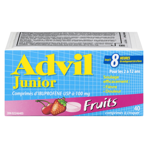 ADVIL JR IBUP CROQ FRUITS CO 40