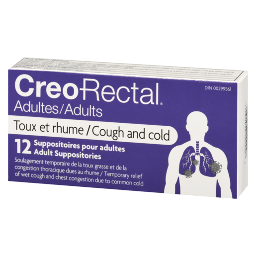 CREO RECTAL SUPP TOUX RHUME ADLT 12