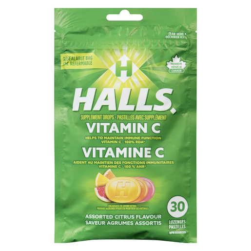 HALLS DEF PAST VIT C AGR 30