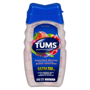 TUMS ANTIACIDE EXT/FORT BAIES ASST 100
