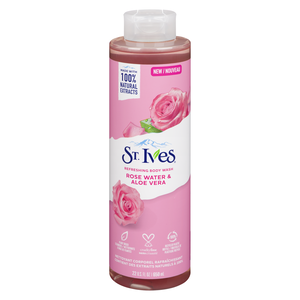 ST-IVES G/DOUCHE ROSE ALOES 650ML