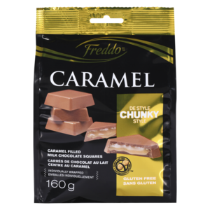 Lindt Carrés de chocolat blanc au caramel – Sachet - 142 g