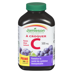 JAMI VIT C 500MG CROQ RAISIN 100+20