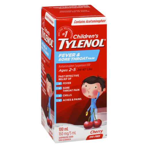 TYLENOL ENF FIEVRE GORGE 100ML