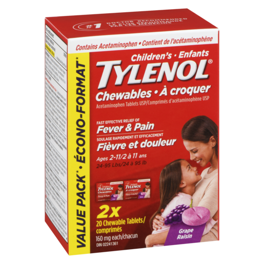 TYLENOL ENF CROQ RAISIN CO 2X20