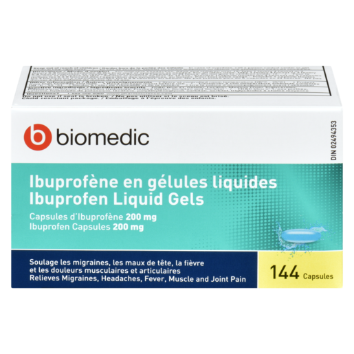 BIOMEDIC IBUP 200MG G/LIQ CA 144