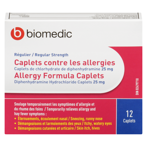 BIOMEDIC ALLERG 25MG CA 12