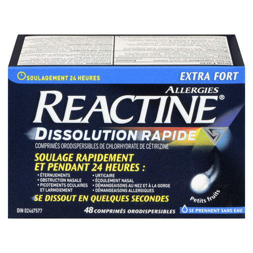 REACTINE X/F DISSOL/RAP CO48