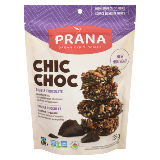 PRANA CHIC CHOC DOUBLE CHOCOLAT 125G