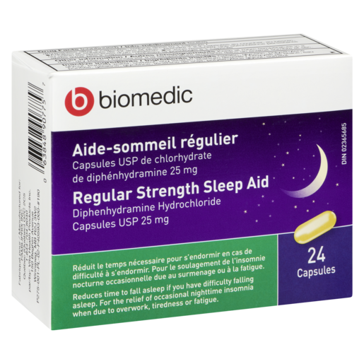 BIOMEDIC 25MG AIDE SOMMEIL REG GEL  CA24