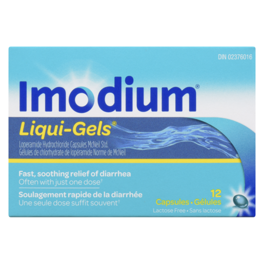 IMODIUM 2MG LIQ/GEL CA 12